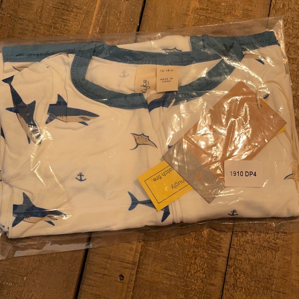 Kyte Deep Sea zippered Romper